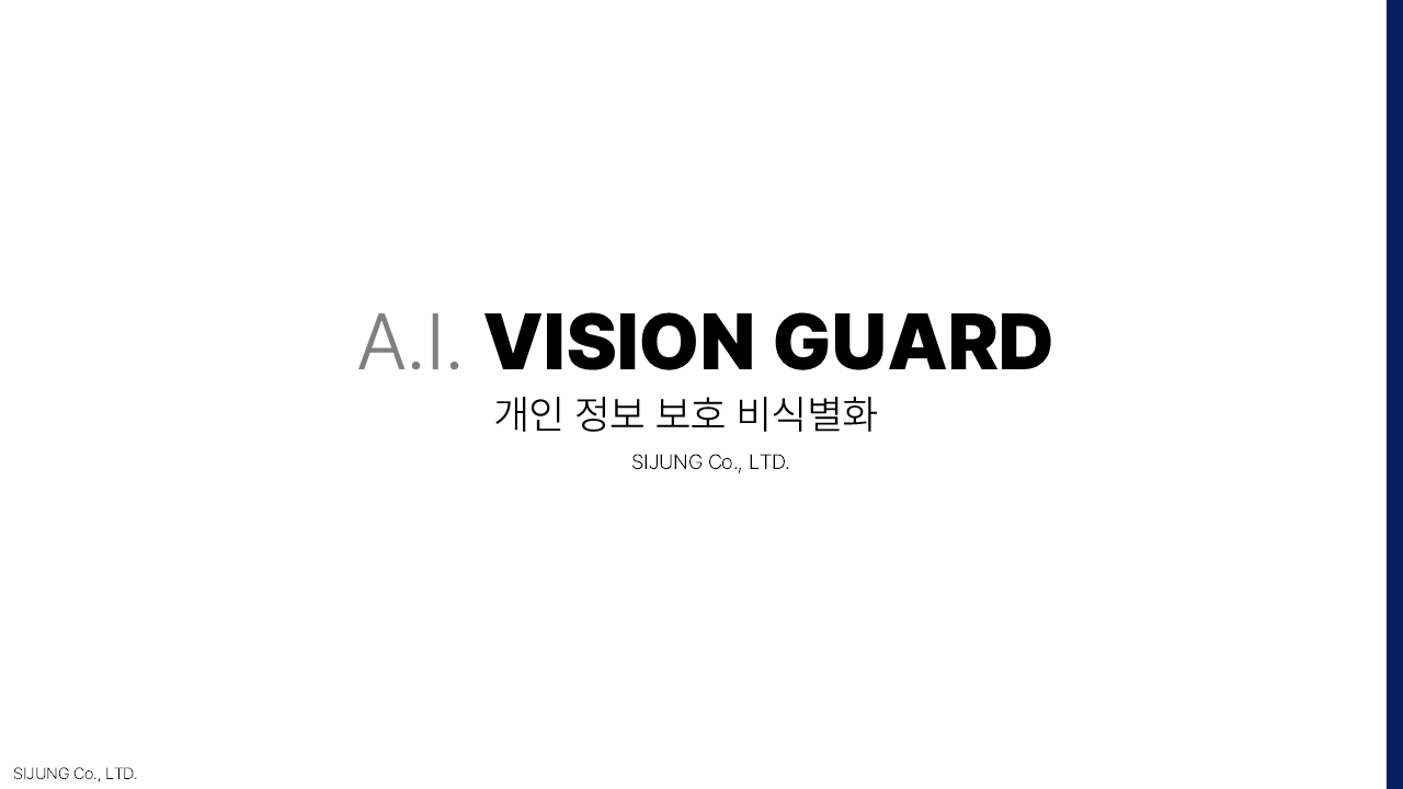 Vision Guard 정부기관용 비식별화